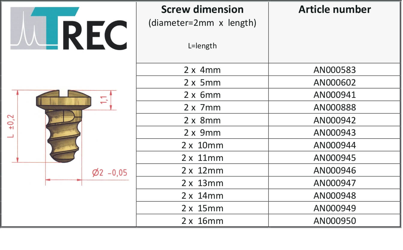 Titanium Bone Screws